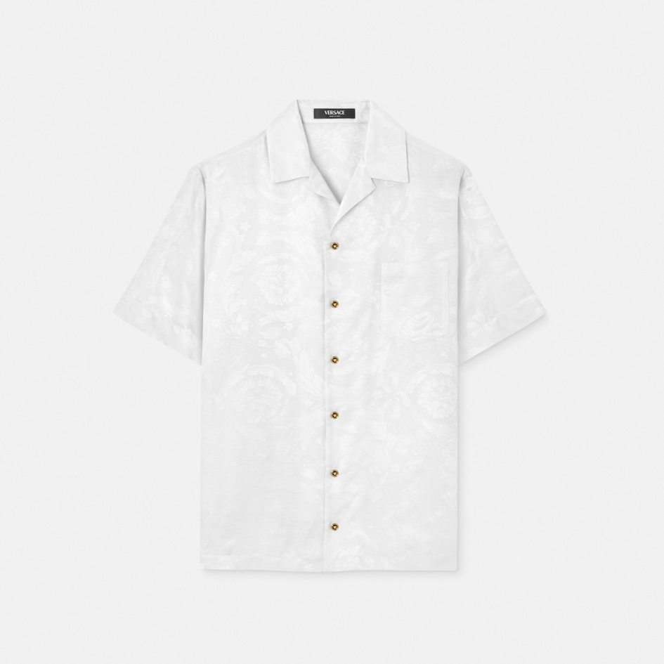 Barocco Jacquard Silk-Blend Shirt