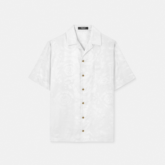 Barocco Jacquard Silk-Blend Shirt