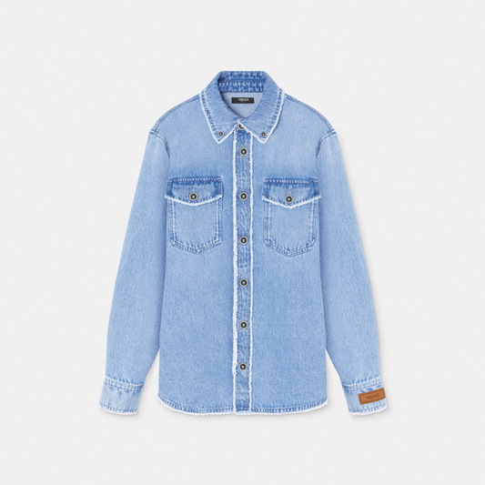 Frayed Denim Overshirt