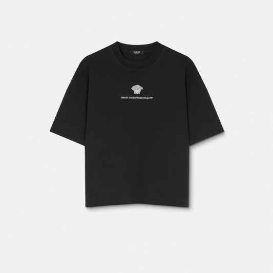 Embroidered Medusa Milano T-Shirt