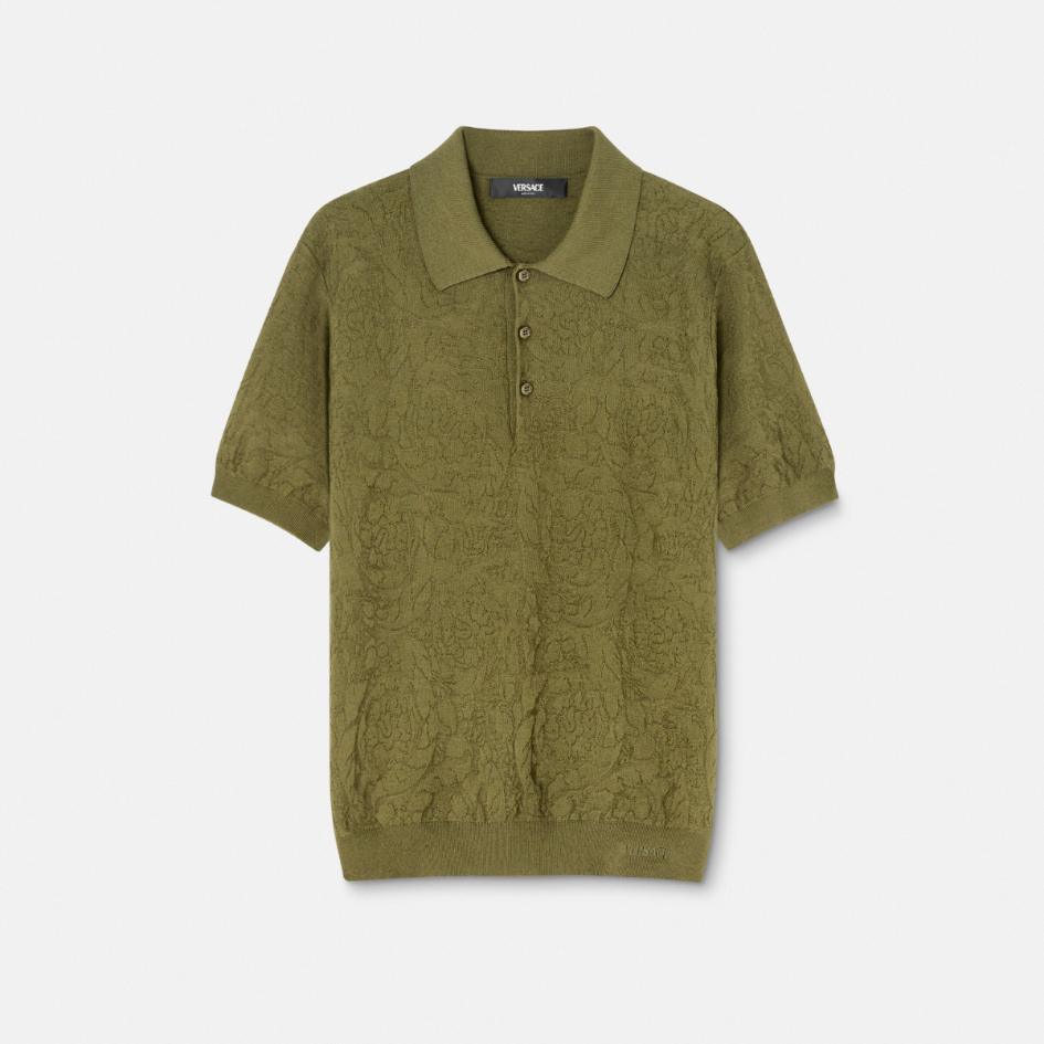 Barocco Knit Polo Shirt