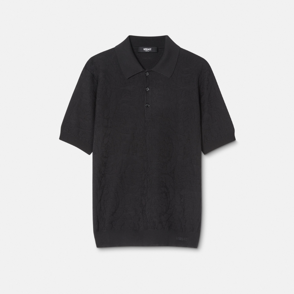 Barocco Knit Polo Shirt