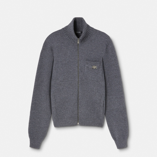 Cashmere-Blend Zip Jumper