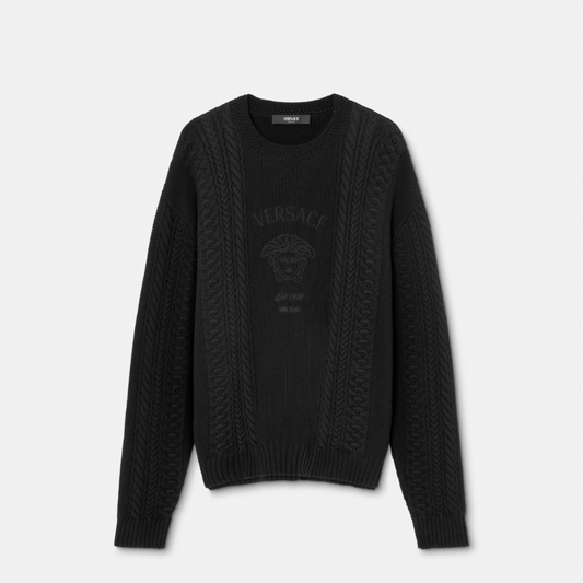 Medusa Milano Cable-Knit Jumper