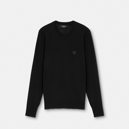 Embroidered Wool-Blend Jumper