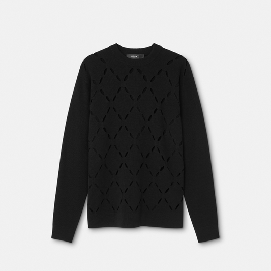 Slashed Merino Wool Knit Jumper