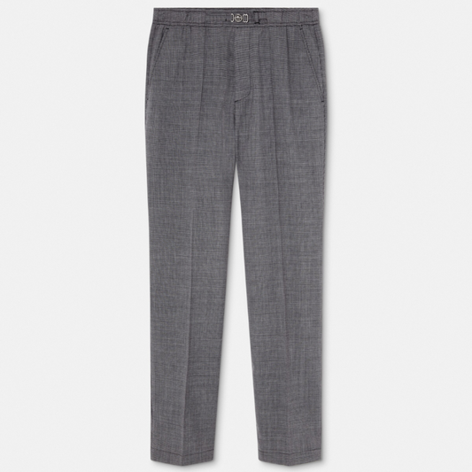 Houndstooth Wool Trousers