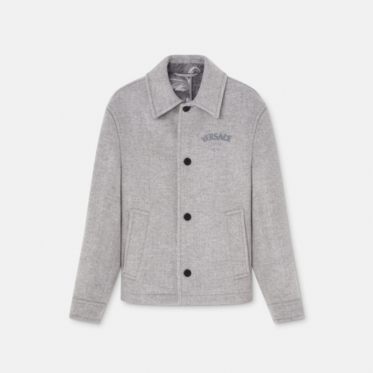 Wool-Blend Blouson Jacket