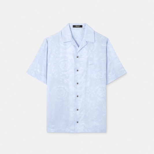 Barocco Jacquard Silk-Blend Shirt