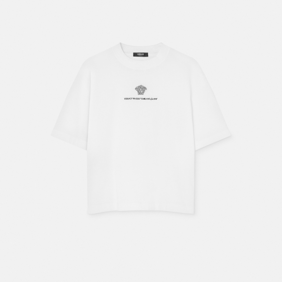 Embroidered Medusa Milano T-Shirt