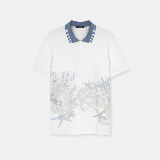 Barocco Sea Graphic Polo Shirt