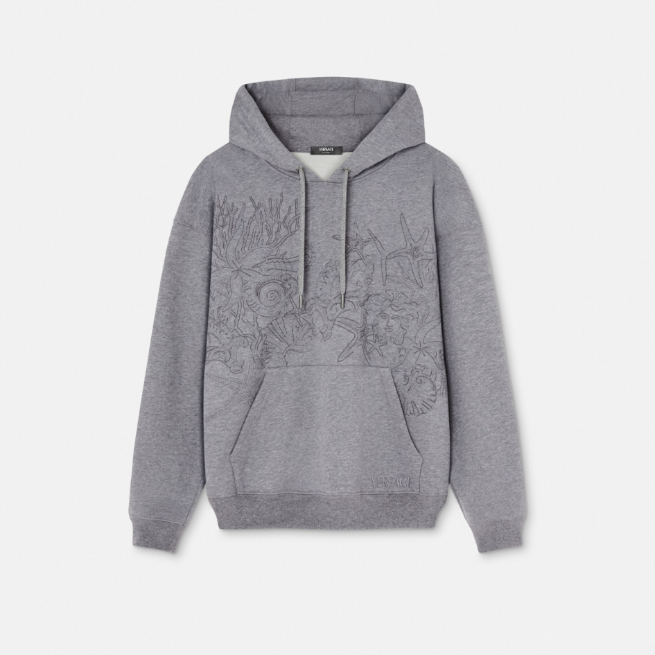 Embroidered Barocco Sea Hoodie