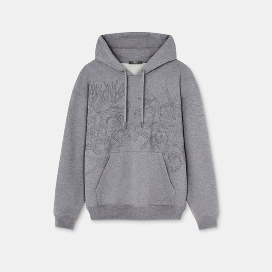 Embroidered Barocco Sea Hoodie
