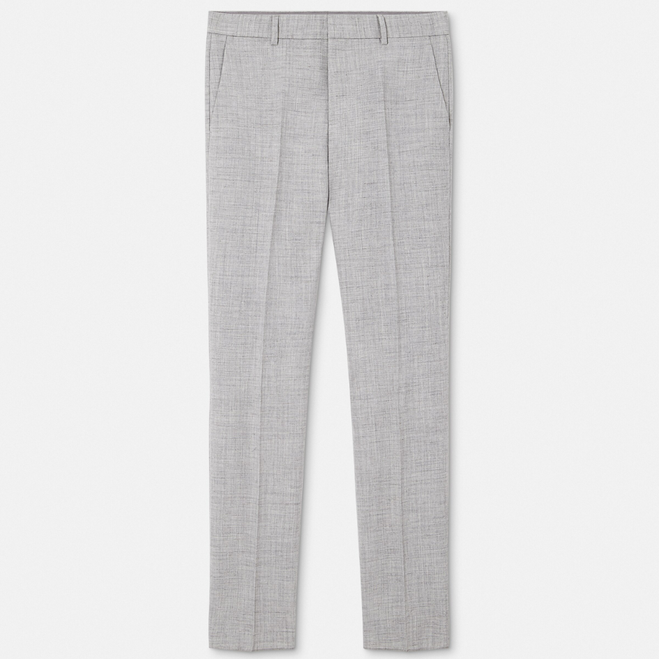 Wool-Blend Formal Trousers