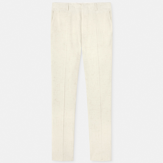 Silk-Blend Malfilè Formal Trousers