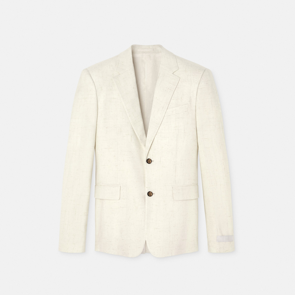 Barocco Sea Silk-Blend Malfilé Blazer
