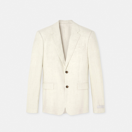Barocco Sea Silk-Blend Malfilé Blazer