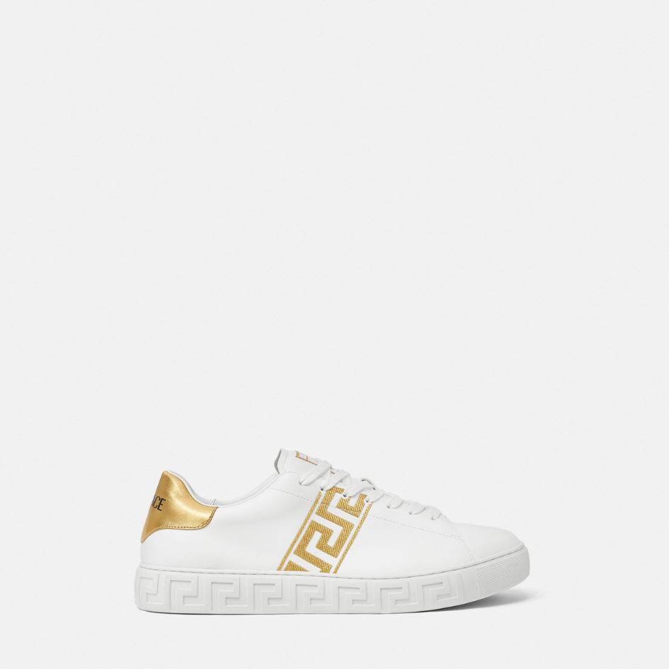 Embroidered Greca Trainers