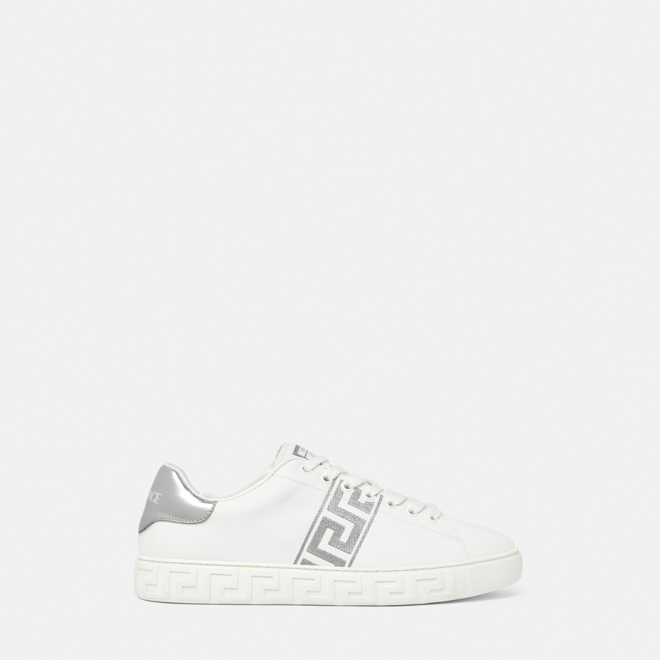 Embroidered Greca Trainers