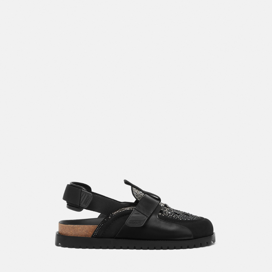 Crystal Suede Mules