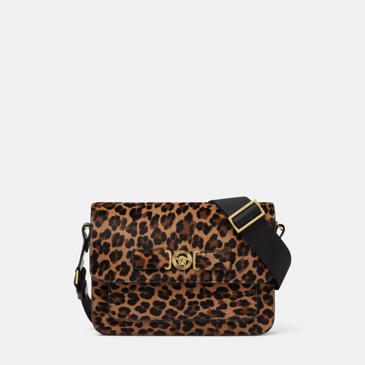 Leopard Medusa Biggie Crossbody Bag