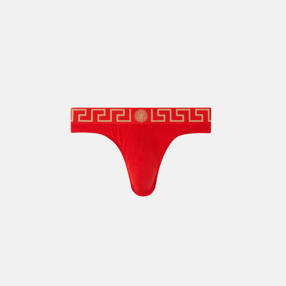 Greca Border Thong