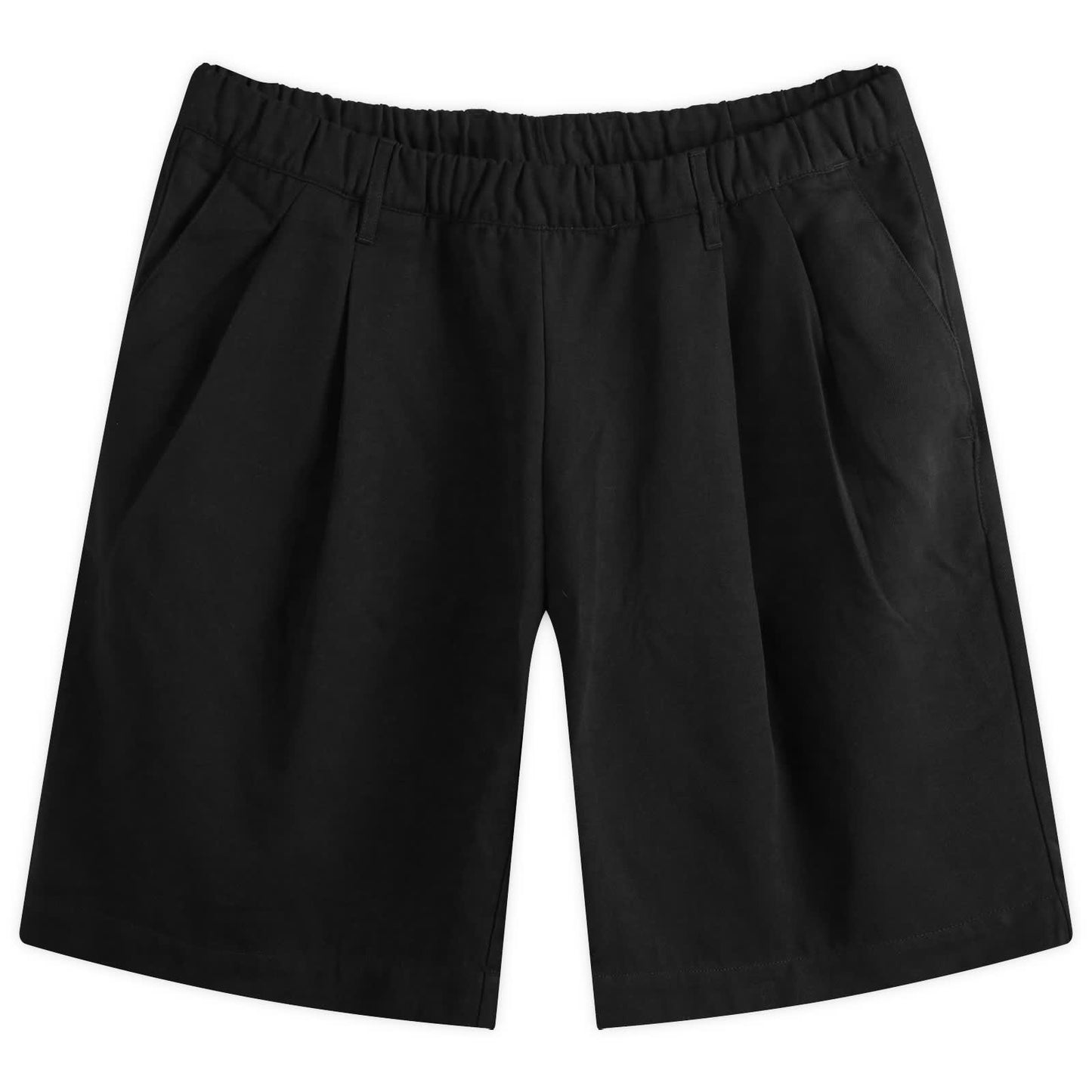 Pleated Twill Shorts