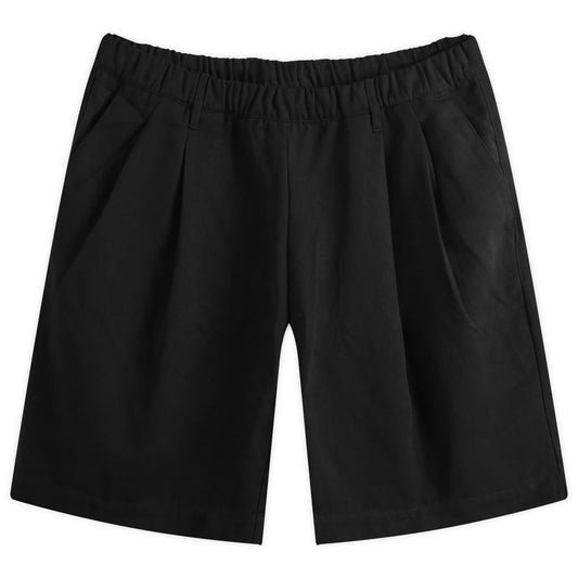 Pleated Twill Shorts