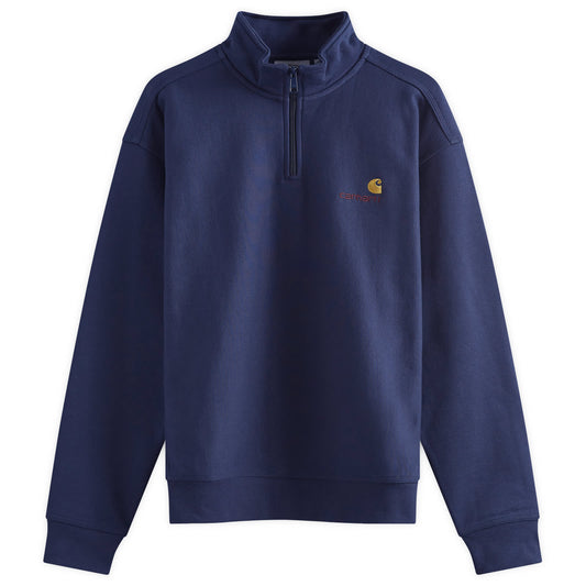 Half Zip American Script Crew Sweat