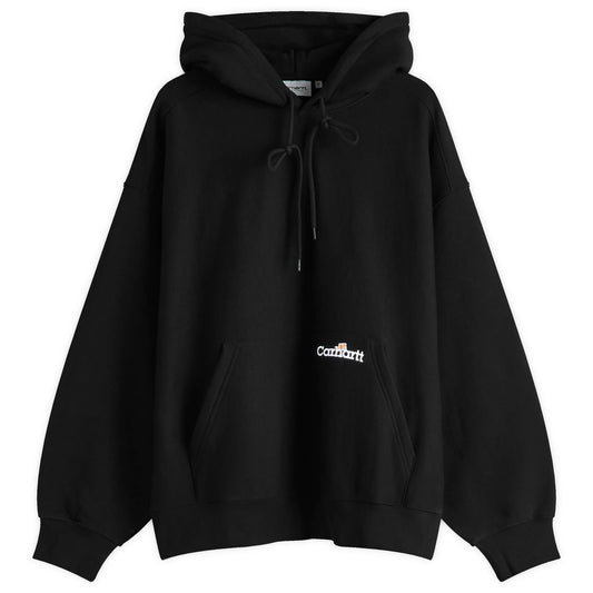 Hooded Label Script Sweatshirt