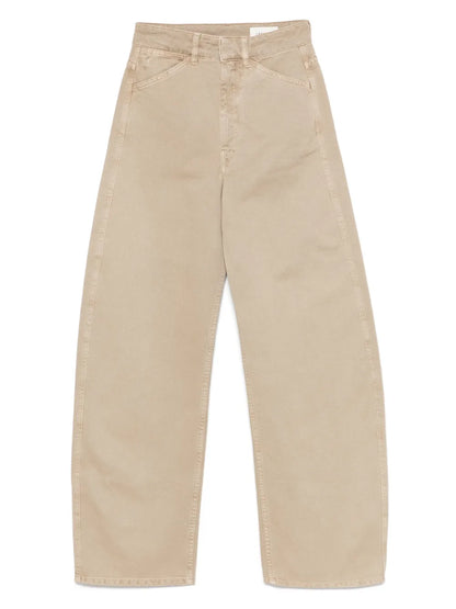 High-Rise Curved Jeans