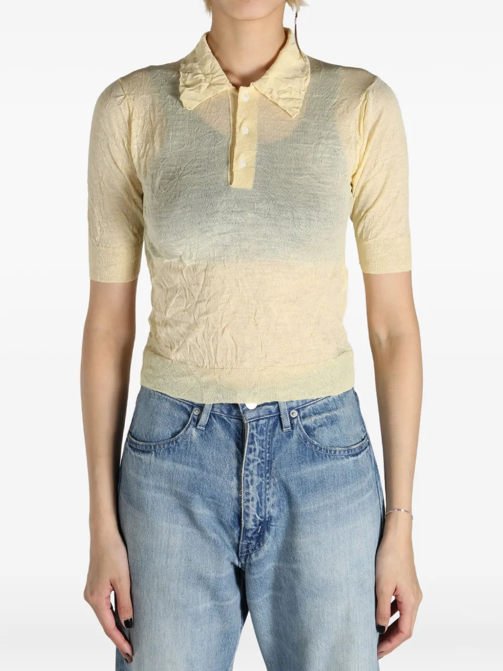 Wool Polo Top