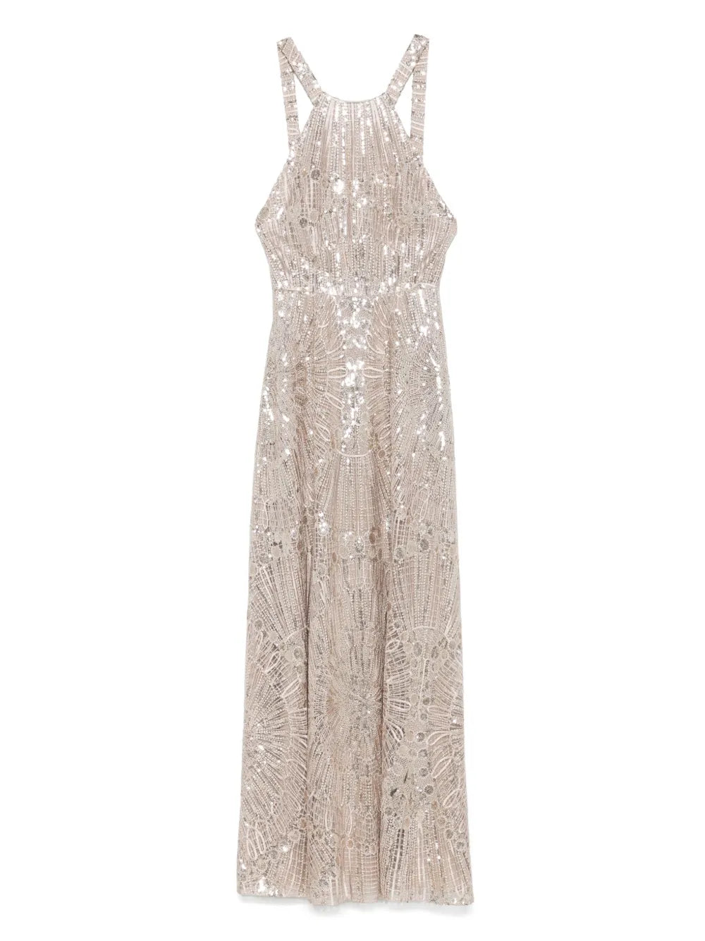 Sequin-Embellished Maxi Dress