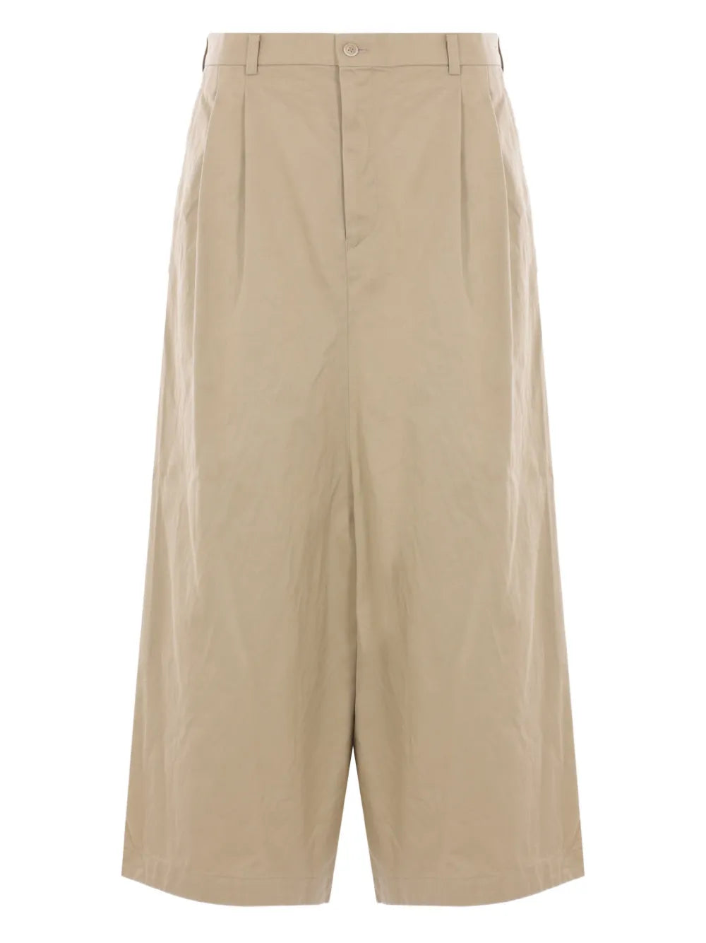 Gabardine Wide-Leg Trousers