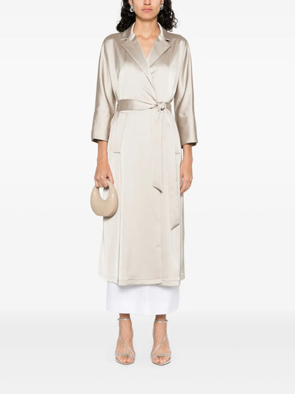 Satin Trench Coat