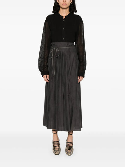 Pleated Midi Skirt