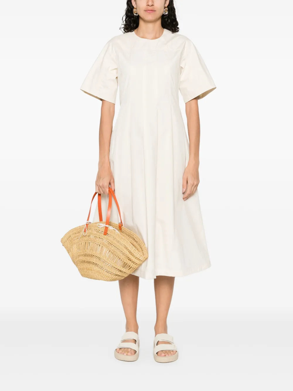 Cotton Midi Dress