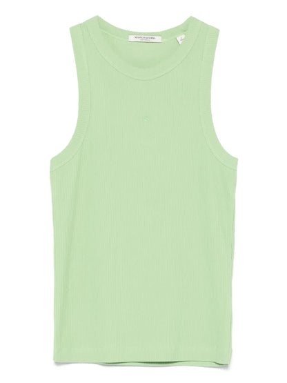 Fine-Ribbed Tank Top