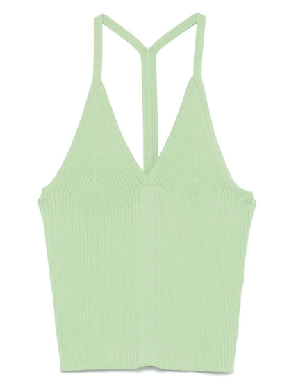 Ribbed-Knit Top