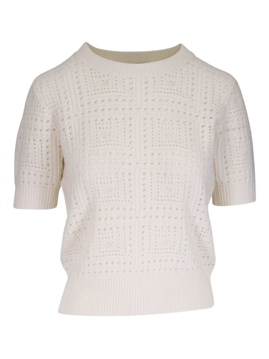 Crochet-Knit Top