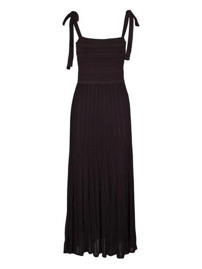 Plissé Maxi Dress