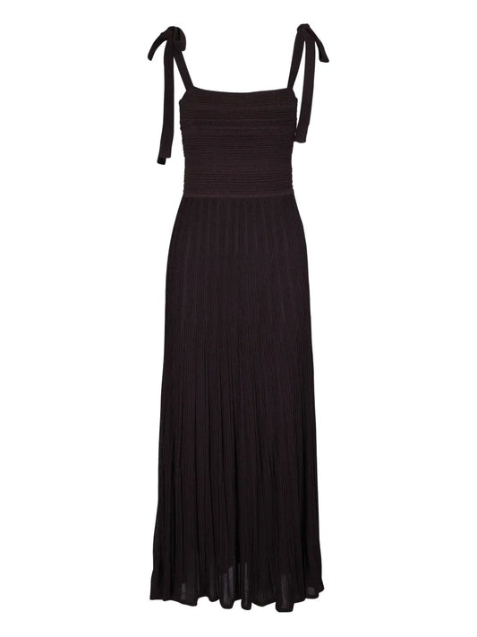 Plissé Maxi Dress