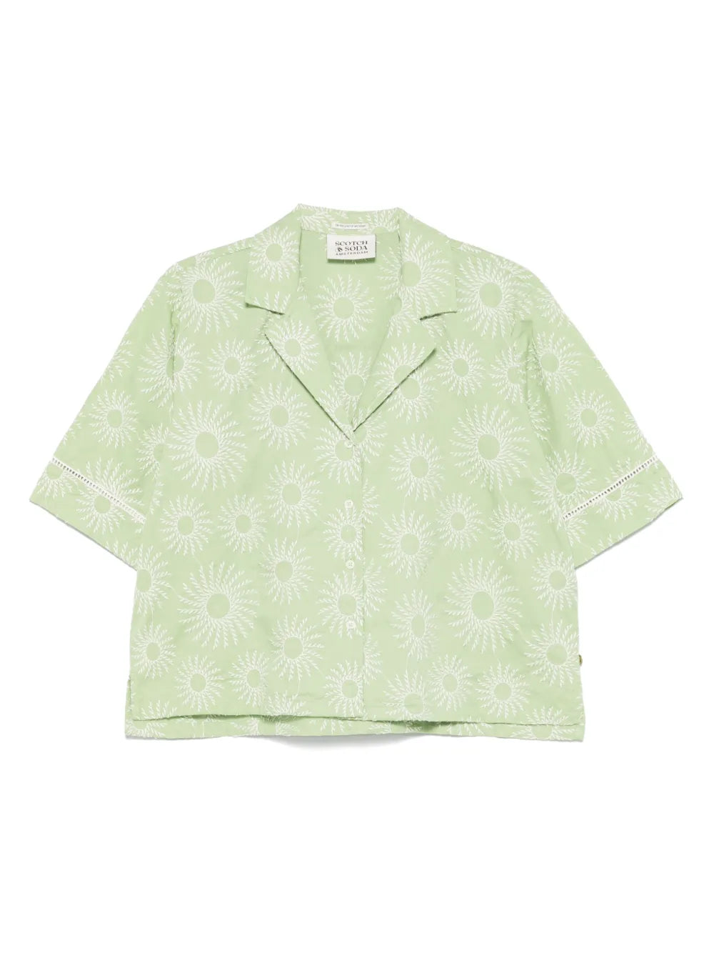 Floral-Embroidered Shirt