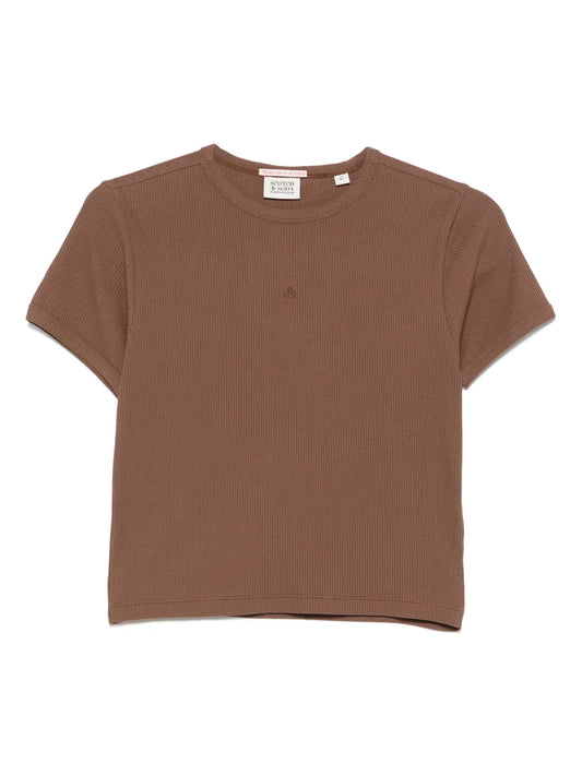 Fine-Ribbed T-Shirt