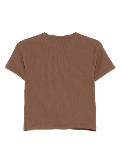 Fine-Ribbed T-Shirt