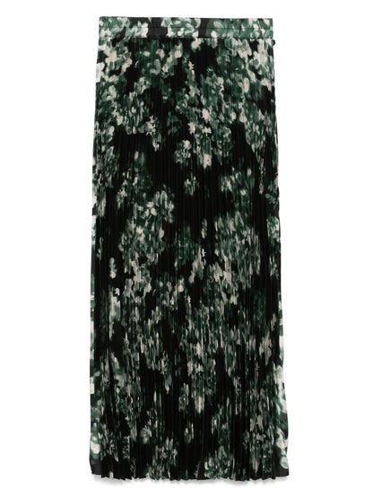 Plissé Midi Skirt
