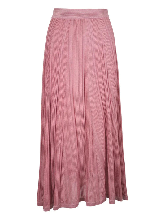 Pleated Maxi Skirt
