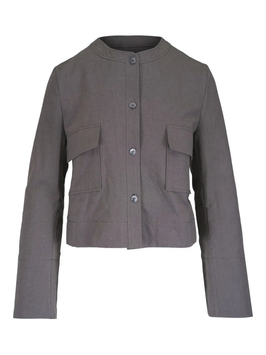 Collarless Jacket
