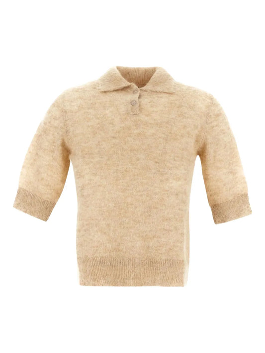 Brushed-Finish Knitted Top
