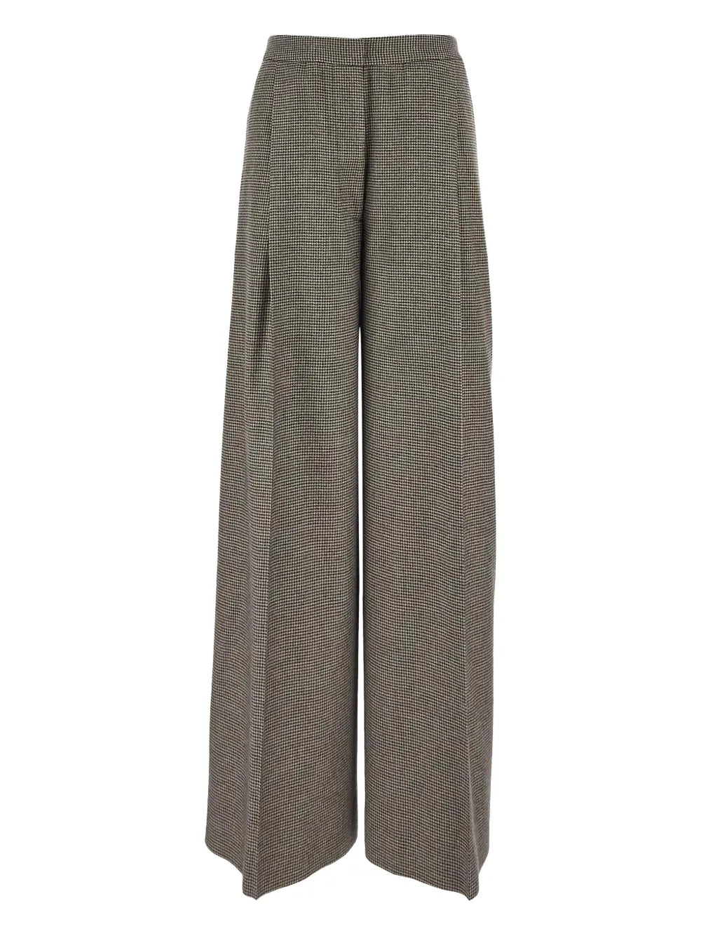 Herringbone-Patterned Trousers